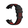 Miniatyrbillede 2 af 5: Til Fitbit Charge 4 / Charge 3 Se Watch Button To Farver Silikone Udskiftningsrem Watchband PQU Black Red