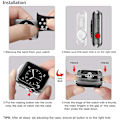 Miniatyrbild 5 av 5: 2-pack 42 mm fodral för Apple Watch Series 3 2 1 fodral, mjukt TPU-skydd
