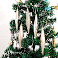 Miniatyrbilde 3 av 5: Julefinial dråpepynt 30PCS/6Set Uknuselig julekule anheng