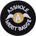 Miniatyrbillede 1 af 5: Asshole Merit Badge Patch - Broderet Moral Taktisk Patch Krog og Loop