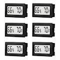 Miniatyrbillede 1 af 5: 6-pak mini lille digital hygrometertermometer indendørs