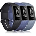 Miniatyrbilde 1 av 5: 3-pak justerbare erstatningsremmer for Fitbit Charge 3/4