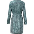 Miniatyrbilde 5 av 5: Elegant Sequin V-hals Wrap Langærmet Kjole - Aften Cocktail