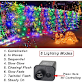 Miniatyrbillede 2 af 6: Julelysnet, 510 LED store udendørs netlys, 28x5 ft netmaskenet til buske, 8 tilstande vandtætte Twinkle strenglys, der kan forbindes