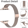 Miniatyrbild 4 av 5: Milanese Loop-rem för Apple Watch-band 40mm 44mm 41mm 45mm 38mm 42mm 49mm 45 Mm Slim Armband Iwatch Serie 3 4 6 Se 7 8 Ultra slim red 38mm 40mm 41mm