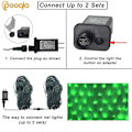 Miniatyrbillede 6 af 7: 21 ft x 5 ft Net Lights, 360 LED Dekorationslys Udendørs Grønne Lys Store Mesh String Lights 8 Tilstande til Buske Have Fest Jul