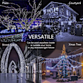 Miniatyrbillede 7 af 7: Julelys, Fe-lys Udendørs 66Ft 200 LED med Hukommelsesfunktioner Controller, Stik i Påske Dekorationslys til Soveværelse Fest Bryllup Have