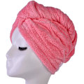 Miniatyrbild 3 av 4: Mikrofiber Hårhandduk Twist Cap - Ultra Absorberande (rosa)