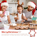 Miniatyrbild 3 av 5: Julform kakskärare set 5 delar - Rostfritt stål julbakning