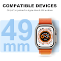 Miniatyrbillede 3 af 5: Kompatibel med krystalklare Apple Watch-rem, 45 mm 44 mm