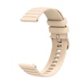 Miniatyrbillede 4 af 5: For Garmin Venu 2s 18mm Bølget Prikket Ensfarvet Silikone Urrem XML Starlight Color