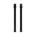 Miniatyrbillede 2 af 5: For Fitbit Luxe Justerbar Elastisk Nylon Urrem OVR Black