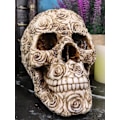 Miniatyrbild 8 av 8: Ebros Day of The Dead Tooled Ornate Floral Skull Figurine DOD Rose Sugar Skulls Statue As Cranium Skeleton Head     Ossuary Macabre Altar Decor