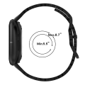 Miniatyrbild 5 av 5: För Fitbit Versa 4 / 3 / Sense 1 / 2 Spetsad ihålig silikonklockarmband HWP White