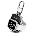 Miniatyrbillede 1 af 2: Nøglering Apple Watch Power Bank, bærbar trådløs oplader til iwatch Series 12345