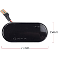 Miniatyrbillede 5 af 5: Dynamisk LED sideindikator til VW Bora, Golf, Passat, Polo, Sharan, Vento (sort)