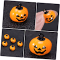 Miniatyrbillede 8 af 9: 20 stk. græskar klokker Halloween klokker smykkefremstilling rangleklokke Jack o Lantern klokke dekorative klokker ornament Halloween rangleklokker græskar Jack
