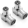 Miniatyrbilde 1 av 5: TV-antenne koaksialadapter til PAL hunadapter (2-pakning)
