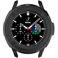 Miniatyrbillede 2 af 5: Til Galaxy Watch4 Classic 46MM - Beskyttelsesetui + Bezel Ring Urskivedæksel (Sort) Sort 46MM