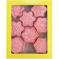 Miniatyrbild 3 av 5: 8 st/ set Kakformar Plast 3D Snöflinga Form Pressbar Form