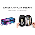 Miniatyrbild 2 av 6: Glxies Spce n Bg Universe Blck Holes Elements Lrge ncil Cse Big Cpcity ncil Pouch ncil Holder MultiColor-40 MultiColor-A40