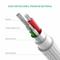 Miniatyrbild 4 av 5: Android-laddare Micro USB-kabel 2-pack 6FT Snabbladdningskabel