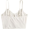 Miniatyrbilde 2 av 5: Kvinners Broderi Blonder Opp Snøring Crop Cami Topp Spaghetti Stropp Tilpasset Camisole Crop