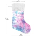 Miniatyrbillede 3 af 7: Jule-Strømpe, Personlige Jule-Strømper 2-pak Kalejdoskop Tie Dye Regnbue Print 18 Tommer Jule-Strømper Hængende Ornament Pejs