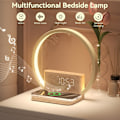 Miniatyrbilde 3 av 7: Sunrise trådløs lader, 10 lydmaskin vekkerklokke med 30/60/90 minutter timer, 3 nivåer berøringsnattlys, dobbel for tunge sovende, tre
