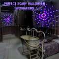 Miniatyrbillede 2 af 7: Spider Web Lights - 4FT Diameter 70 LED med Sort Edderkop, Vandtætte Net Lights, Fjernbetjening, 8 Tilstande Cobweb til Hus Have Indendørs Udendørs
