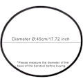 Miniatyrbillede 3 af 7: 2X Diameter 17,72″ Barstol Gulvbeskyttelse, Gulvbeskytter Ring, Gummipude til barstole med Rund Base，Kantliste Puder, Lydløs Gummi
