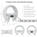 Miniatyrbillede 5 af 7: Arches Gradual Sunrise Vækkeur med Trådløs Opladningsstation, Lydsystem med Bluetooth-højttaler, med Nattelys til Soveværelser Hvid