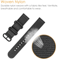 Miniatyrbillede 3 af 5: Remme, der er kompatible med Garmin Venu SQ Music, Premium Soft Nylon Quick