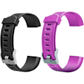 Miniatyrbillede 1 af 5: Ersætningsrem til ID 115plus Hr Fitness Tracker (sort+lilla)