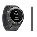 Miniatyrbild 2 av 5: För Garmin Fenix 6 22mm Stickad Nylon Loop Watch Band SFH Grey