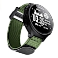 Miniatyrbillede 5 af 5: For Garmin Forerunner 735xt Krog og løkke Fastgørelse Nylon Urrem HFM Army Green