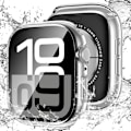 Pikkukuva 1 / 5: Vedenkestävä Apple Watch Series 10 -näytönsuojakotelo 46 mm, iWatch-näytönsuoja, kova PC-suojapuskuri karkaistulla lasilla, lisätarvikkeet miehille