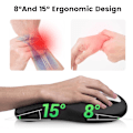 Miniatyrbild 3 av 9: Ergonomiskt musmatta och handledsstöd för tangentbord, supermjukt minnesskum för handledsstöd för datortangentbord, halkfria armstödskuddar