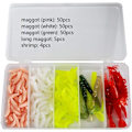 Miniatyrbilde 2 av 5: Fiske lokke maggots, fiske myke lokke assorterte farger 155stk m/