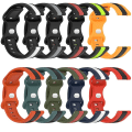 Miniatyrbillede 5 af 5: Til Garmin Venu 2 Plus 20mm Butterfly Spænde To-farvet Silikone Urrem BDF Green-Black