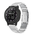 Miniatyrbild 1 av 5: För Garmin Instinct Crossover 22mm Sköldpaddsskal Rostfritt Stål Klockarmband GIC Sliver
