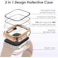 Miniatyrbilde 4 av 6: 2 i 1 Bling vanntett etui for iWatch Series 6