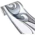 Miniatyrbild 3 av 5: 10M Royal Silver Grey Wave Tapetbård - Skala & Klistra