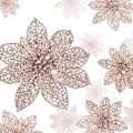 Miniatyrbilde 1 av 5: 24 stk Glitter Poinsettia Julepynt Juleblomster Dekor