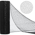 Miniatyrbillede 1 af 5: Deco Mesh 10 tommer x 30 fod, sort mesh stof, mesh bånd god til dekoration