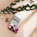 Miniatyrbillede 7 af 8: Julepynt Jule Strømper, Jule Strømpe Juletræ Hængende Pynt Til Jul Ferie Julegave Weihnachtsdekoration. Einh