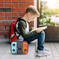 Miniatyrbilde 4 av 4: Pojkar Lunchbox Barnspel Lunchväska Isolerad Lunchbox Läderspel