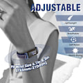 Miniatyrbillede 5 af 5: Nylon Sport Loop-remme kompatibel med - Justerbare udskiftningsremme