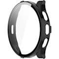 Miniatyrbillede 5 af 5: Smartwatch Fuld Dækning PC Beskyttelsesetui med Hærdet Glas Skærmbeskytter Kompatibel med Garmin Venu 3S, Blød og Holdbar (Sort) Sort