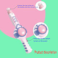 Miniatyrbild 4 av 5: Bubbelmaskin Rökbubbelmaskin Bubbelblåsare Hälsosam Rökbubbelleksak För Bröllopsfest Pink B
